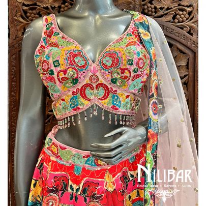 Pastel Pink Silk Casual Lehenga