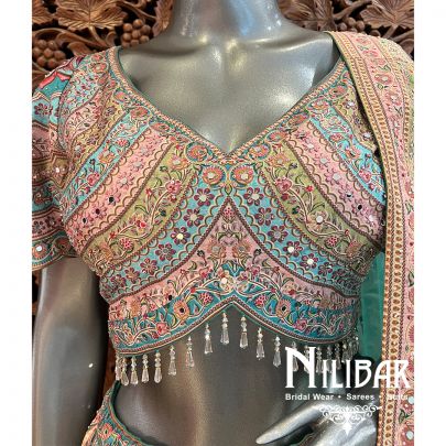 Multicolour Silk Casual Lehenga