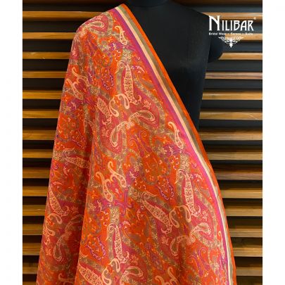 Orange Jamawar Dupatta