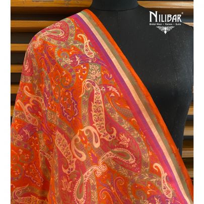 Orange Jamawar Dupatta