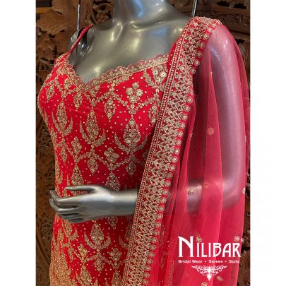 Pink Georgette Palazzo Suit