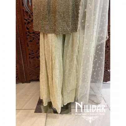 Lemon Georgette Garara Suit