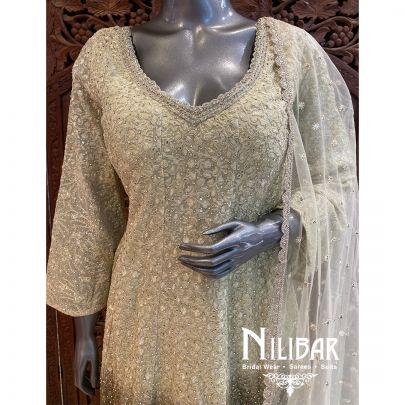 Lemon Georgette Garara Suit