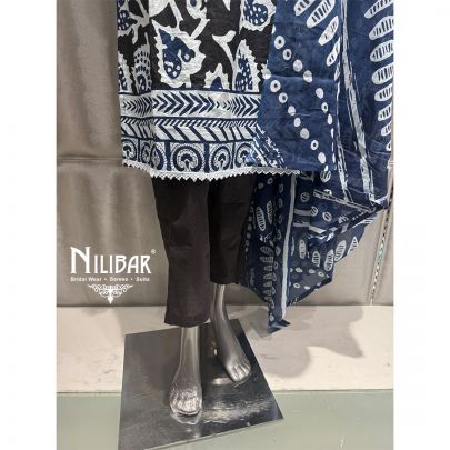 Blue Cotton Kurta Set
