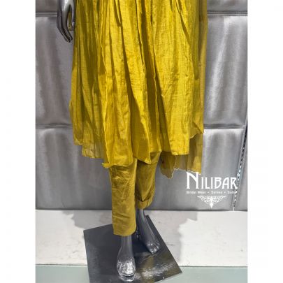 Mustard Yellow Cotton Kurta Set