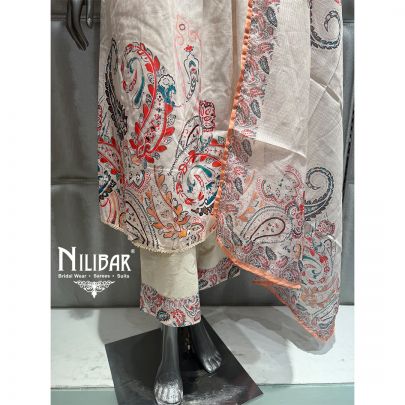 Cream Cotton Kurta Set