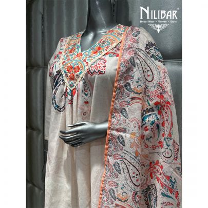 Cream Cotton Kurta Set