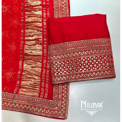 Blood Red Silk Unstitched Suit