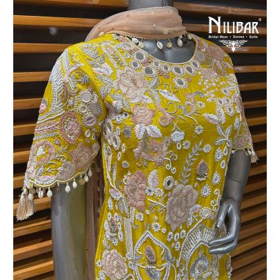 Honey Yellow Silk Pant Suit