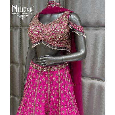 Rani Pink Silk Lehenga
