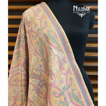 Cream Jamawar Dupatta