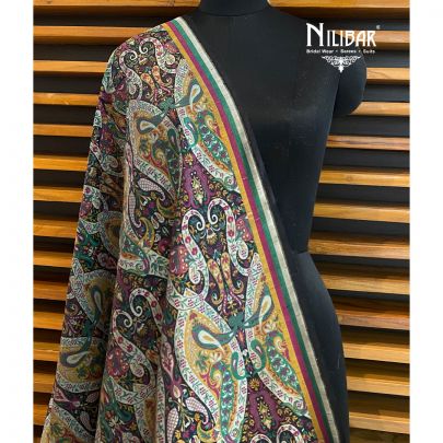 Black Jamawar Dupatta