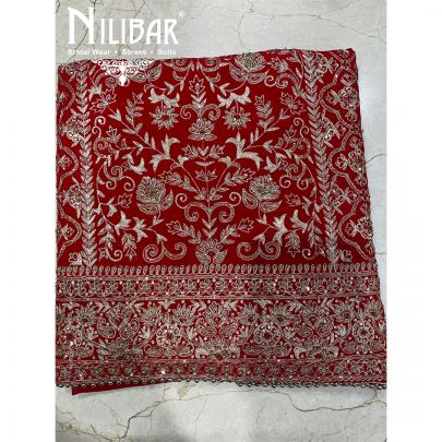 Rosso Corsa Red Crepe Unstitched Suit