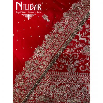 Rosso Corsa Red Crepe Unstitched Suit