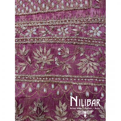 Onion Pink Georgette Unstitched Suit
