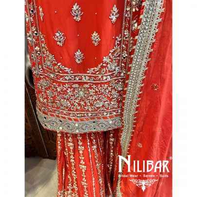 Orange Georgette Garara Suit