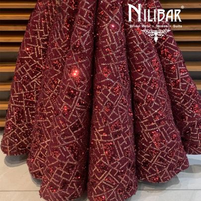 Crimson Net Gown