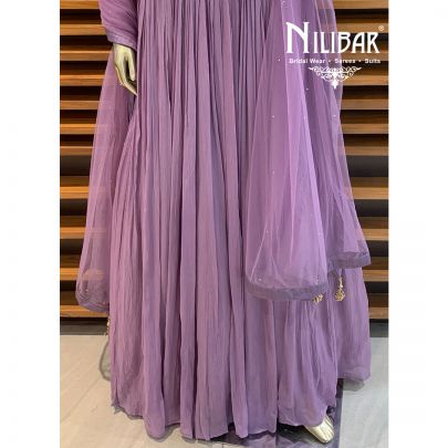 Lavender Cape Style Lehenga