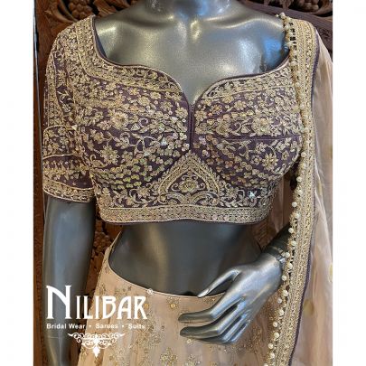 Beige Georgette Lehenga