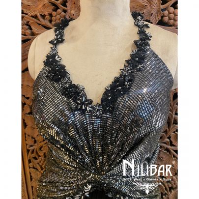 Black Georgette Gown