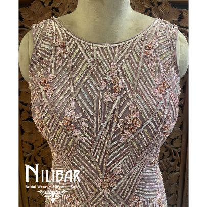 Lilac Net Gown