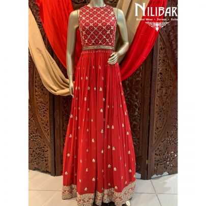 Scarlet Red Anarkali
