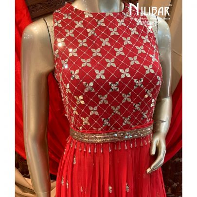 Scarlet Red Anarkali