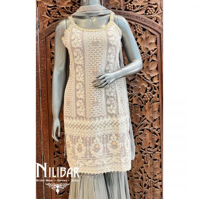 Mauve Georgette Garara Suit