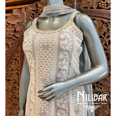 Mauve Georgette Garara Suit