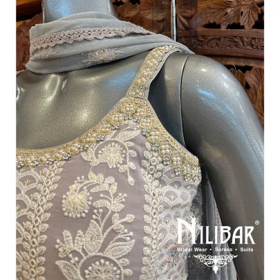 Mauve Georgette Garara Suit