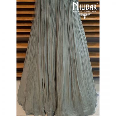 Grey Chinon Gown