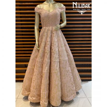 Rose Pink Net Gown