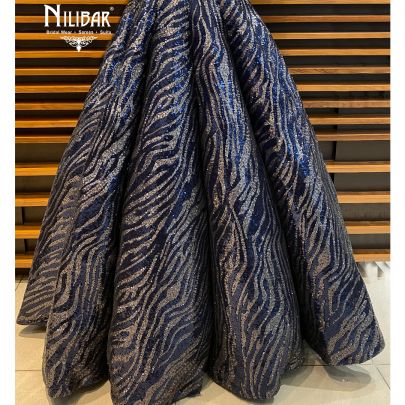 Oxford Blue Net Gown