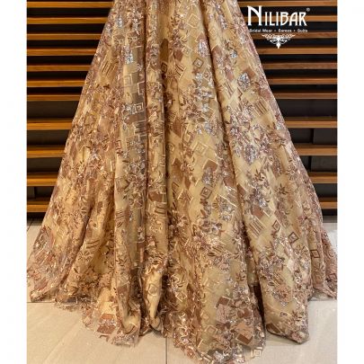 Latte Net Gown
