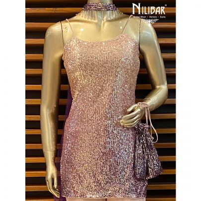 Beige Purple Georgette Sharara Suit