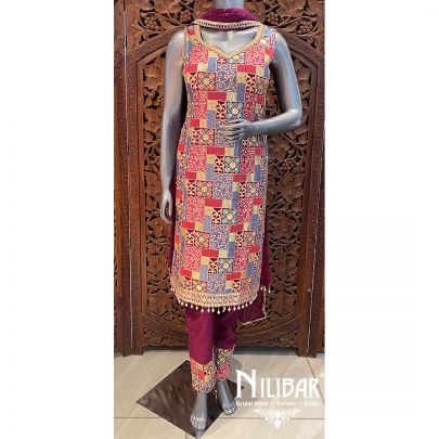 Falsa Georgette Silk Pant Suit