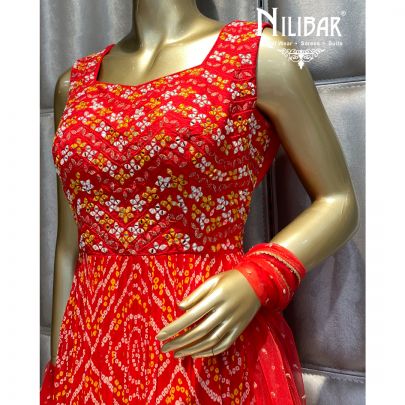 Apple Red Sharara Suit
