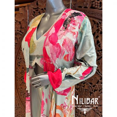 Pista Georgette Jacket Style Suit