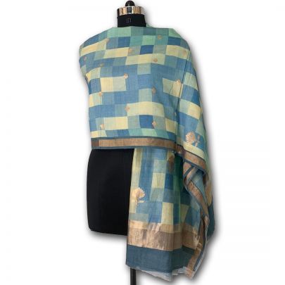 Sea Green Silk Dupatta