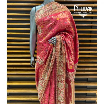 Rani Pink Silk Saree