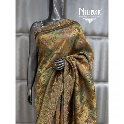 Green Silk Bandhani Saree