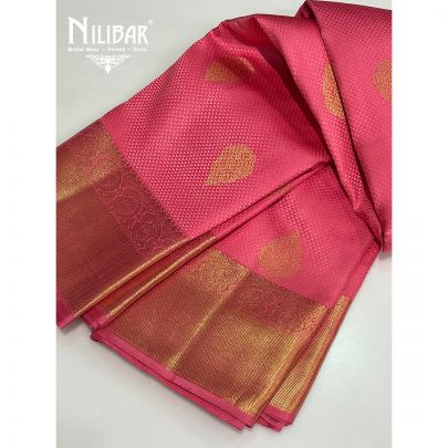 Baby Pink Silk Saree