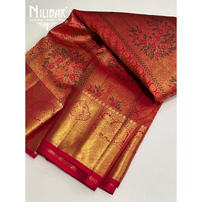 Magenta Silk Saree
