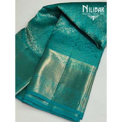 Seafoam Green Silk Saree