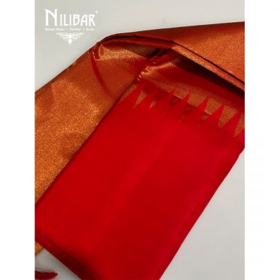 Rust Silk Saree