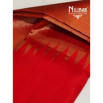 Rust Silk Saree