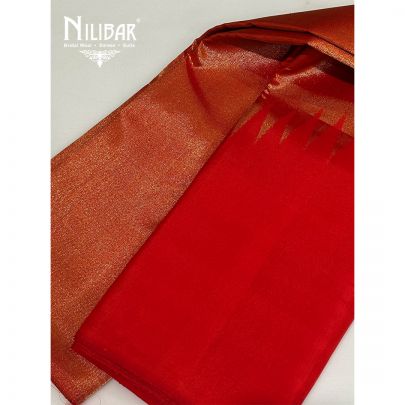 Rust Silk Saree