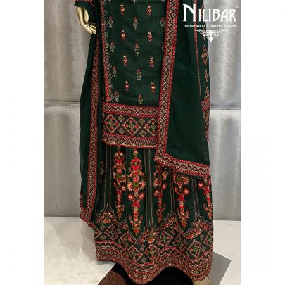 Hunter Green Silk Suit