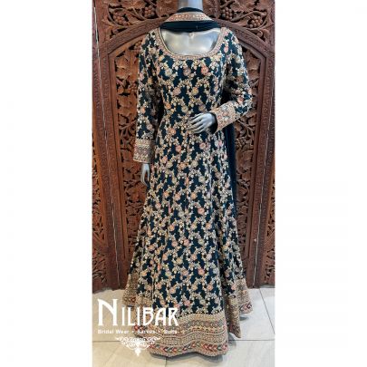 Peacock Georgette Chiffon Anarkali