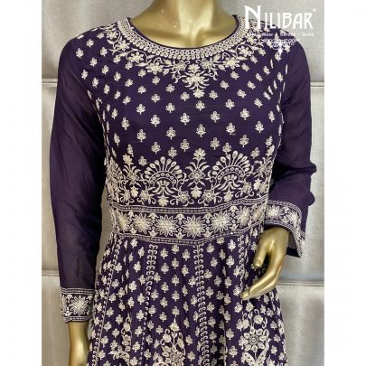 Violet Chinon Palazzo Suit